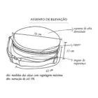 Assento de Alimentação e Elevação Redondo Pets (avulso)