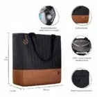 Bolsa Maternidade Coleção Cores - Preto e Caramelo