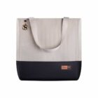 Kit Bolsa Mala e Mochila Maternidade Coleção Cores - Creme e Preto