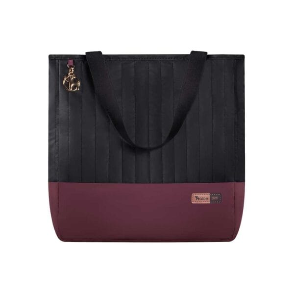 Kit Bolsa Mala e Mochila Maternidade Coleção Cores - Preto e Marsala - Imagem 2