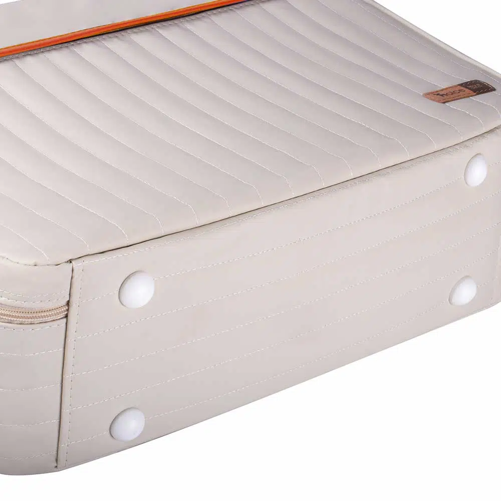 Kit Bolsa Mala e Mochila Maternidade Coleção Cores - Creme e Laranja - Imagem 8