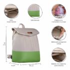 Mochila Maternidade Coleção Cores - Creme e Verde