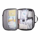 Kit Bolsa Mala e Mochila Maternidade Coleção Cores - Preto e Caramelo