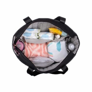 Bolsa Maternidade Coleção Cores - Preto e Marsala