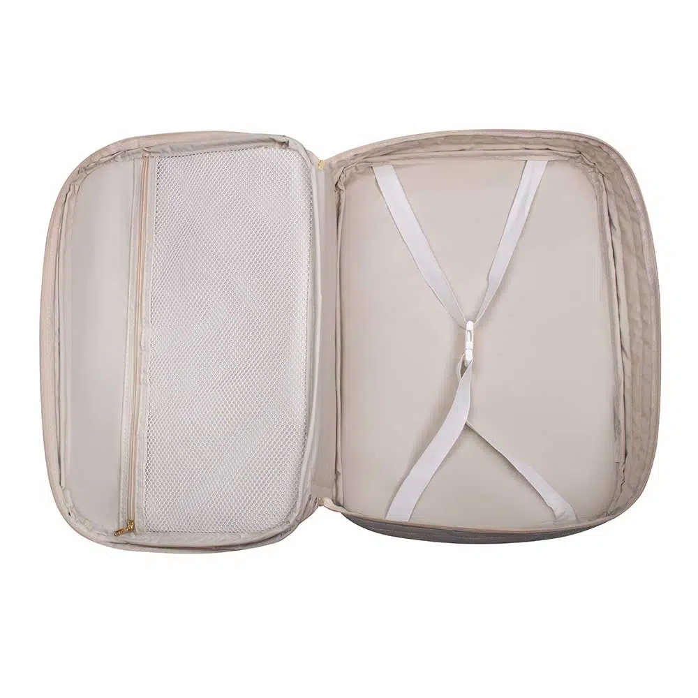 Kit Bolsa Mala e Mochila Maternidade Coleção Cores - Creme e Laranja - Imagem 10