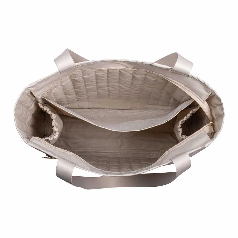 Kit Bolsa Mala e Mochila Maternidade Coleção Cores - Creme e Laranja - Imagem 6