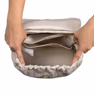 Mochila Maternidade Coleção Cores - Creme e Marsala