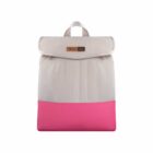 Kit Bolsa Mala e Mochila Maternidade Coleção Cores - Creme e Pink