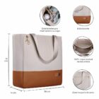 Bolsa Maternidade Coleção Cores - Creme e Caramelo