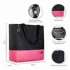 Bolsa Maternidade Coleção Cores - Preto e Pink
