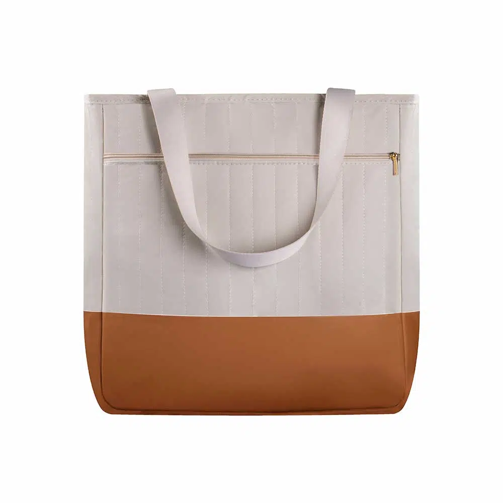 Kit Bolsa Mala e Mochila Maternidade Coleção Cores - Creme e Caramelo - Imagem 4