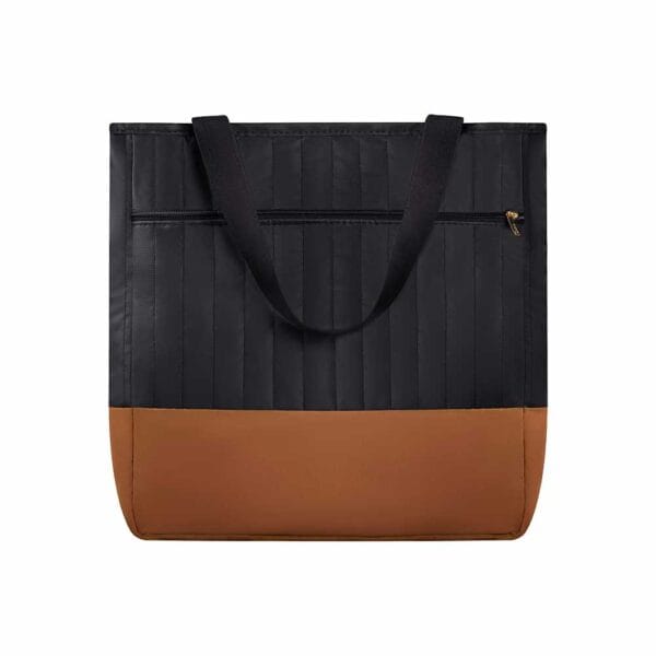 Kit Bolsa Mala e Mochila Maternidade Coleção Cores - Preto e Caramelo - Imagem 4