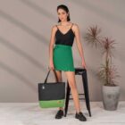 Kit Bolsa Mala e Mochila Maternidade Coleção Cores - Preto e Verde