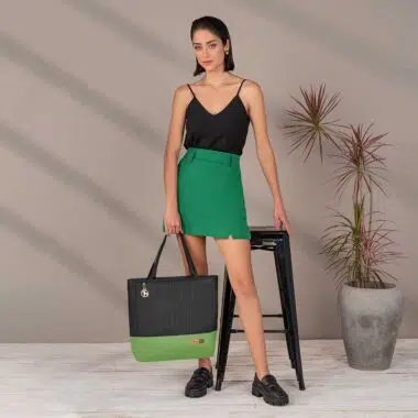 Bolsa Maternidade Coleção Cores - Preto e Verde