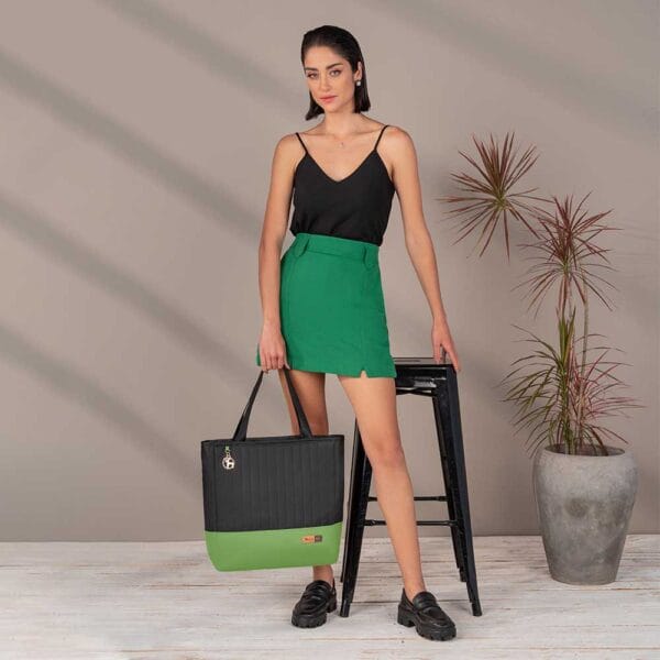 Kit Bolsa Mala e Mochila Maternidade Coleção Cores - Preto e Verde - Imagem 20