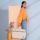 Mala Maternidade Coleção Cores - Creme e Preto