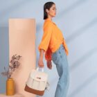 Mochila Maternidade Coleção Cores - Creme e Caramelo