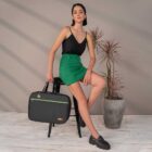 Kit Bolsa Mala e Mochila Maternidade Coleção Cores - Preto e Verde