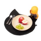 jogo americano infantil impermeável sousplat gato preto
