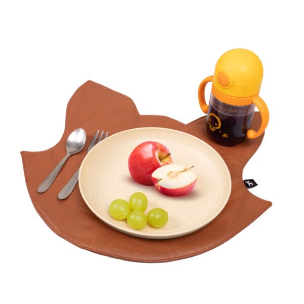 jogo americano infantil impermeável sousplat raposa caramelo