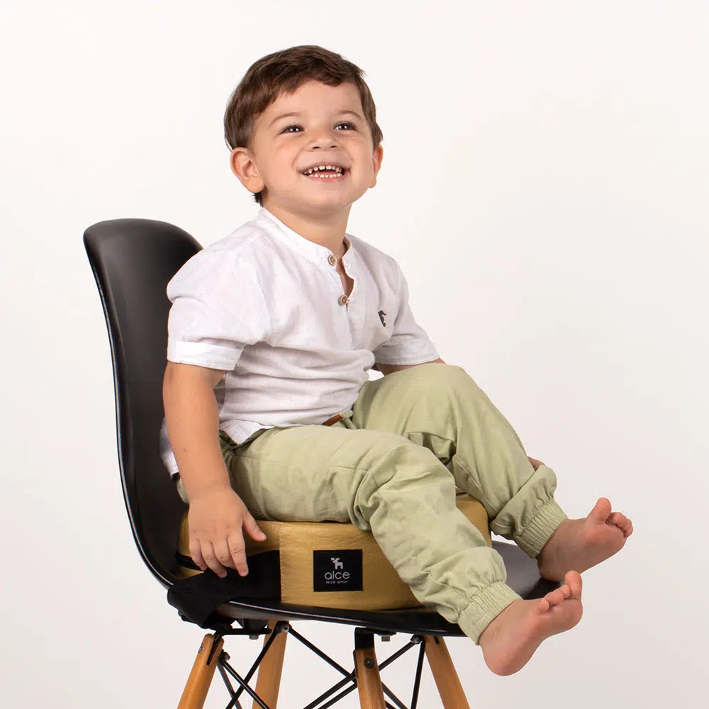 Assento de Alimentação e Elevação Redondo Mostarda (Avulso)