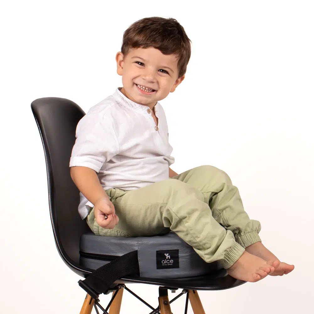 Assento de Alimentação e Elevação Redondo Cinza (Avulso)