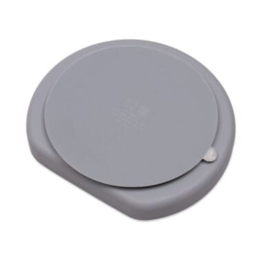 Kit Introdução Alimentar Prato Silicone com Ventosa Cinza