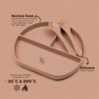 Kit Introdução Alimentar Prato Silicone com Ventosa Nude