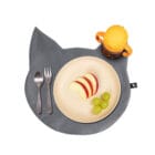 Jogo Americano Infantil Impermeável Sousplat Gatinho Cinza