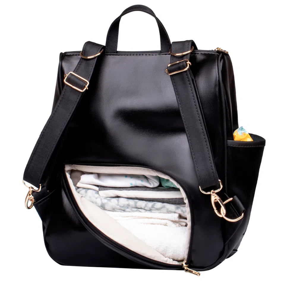Bolsa Mochila Maternidade Multifuncional Lebaby 2 em 1 Preta - Imagem 4