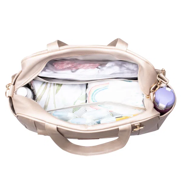 Kit Maternidade Bolsa Mala Mochila Londres Pérola - Imagem 8