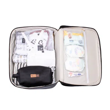 Kit Maternidade Mochila e Mala Lebaby Preta