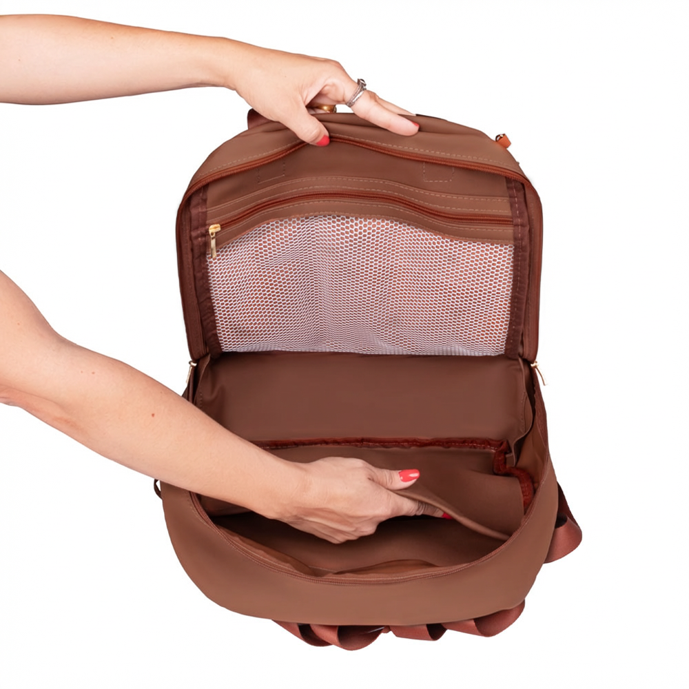 Mochila Maternidade Coleção Materna Caramelo - Imagem 5