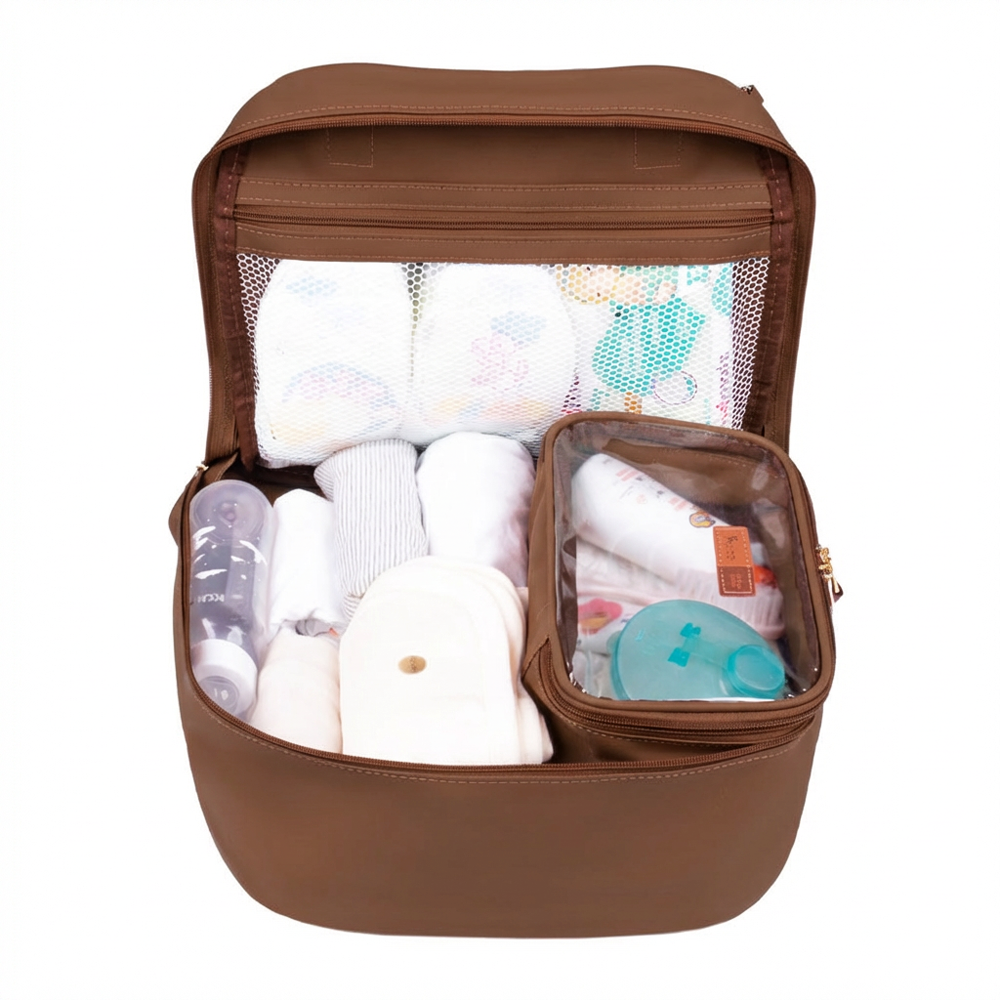 Mochila Maternidade Coleção Materna Caramelo - Imagem 6