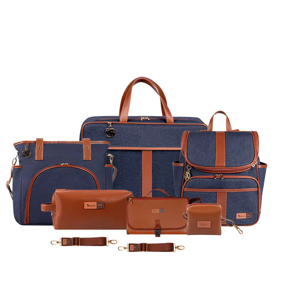 Kit Lebaby 7 Peças Jeans