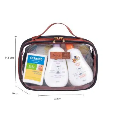 Kit Organizadores de Mala e Bolsa Preto