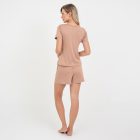 Pijama Curto  Maternidade Cappuccino