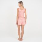 Pijama Curto Regata Coração  Rose