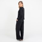 Pijama Longo Maternidade Preto