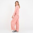 Pijama Longo Maternidade Rose