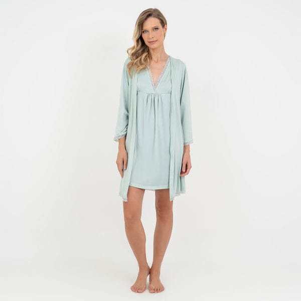 Robe Maternidade Pistache - Imagem 4
