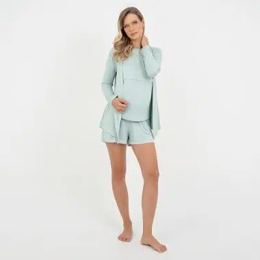 Kimono Maternidade Pistache