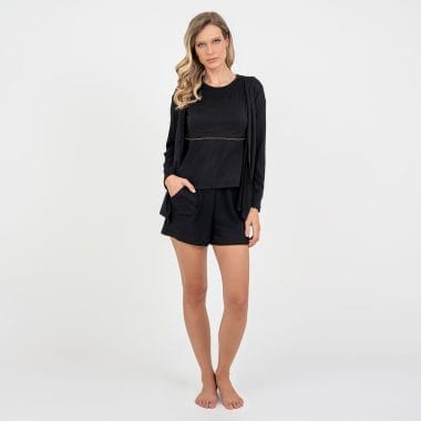 Kimono Maternidade Preto