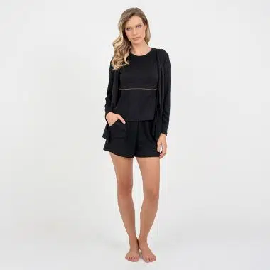 Kimono Maternidade Preto