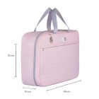 Mala Maternidade rosa Usealce ideal para os primeiros dias e viagens com o bebê, oferecendo praticidade.