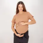 T-Shirt Essencial Amamentação Caramelo