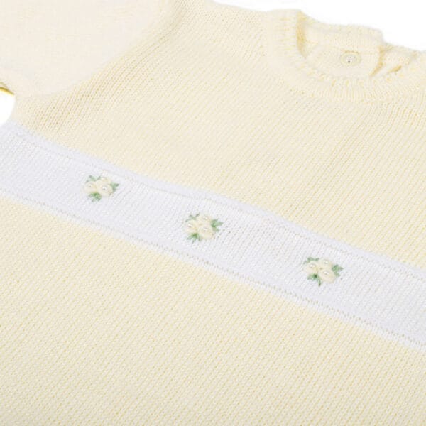 Saída Maternidade Tricot Flora - Imagem 5