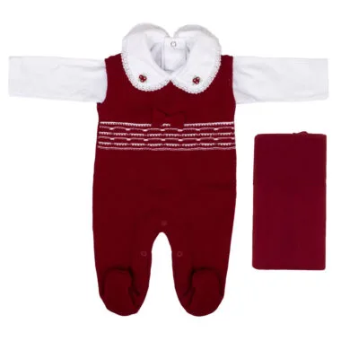 saida maternidade usealce vermelho kit