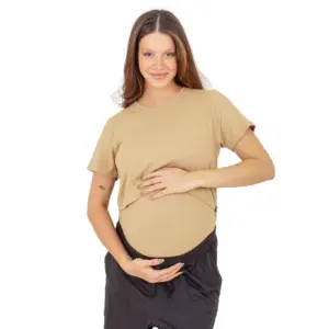 T-Shirt-Essencial-Amamentacao-Caramelo1