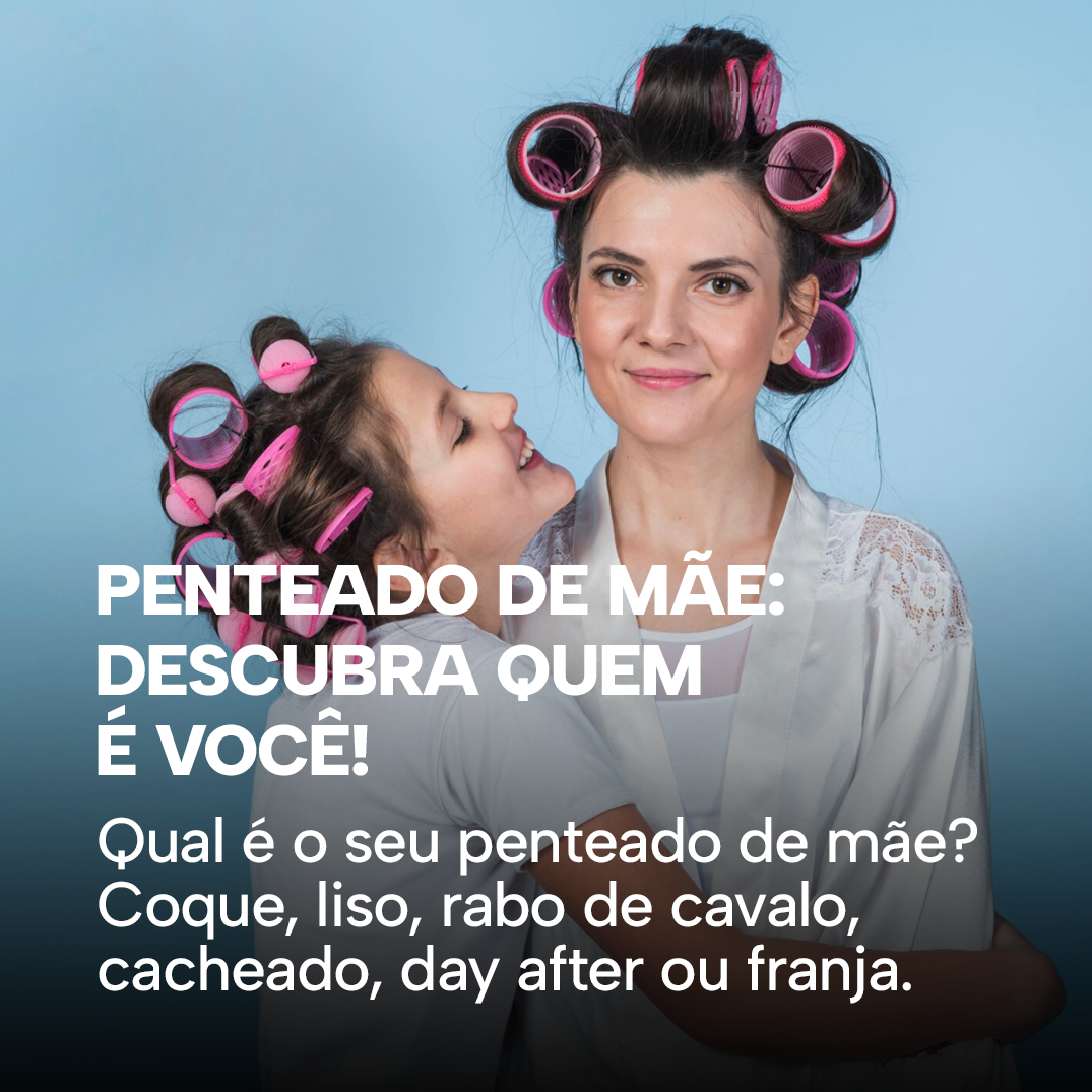 Mulheres em diferentes penteados de mãe no dia a dia